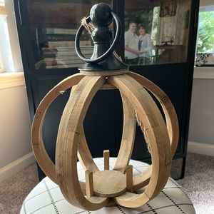 Wooden hanging lantern